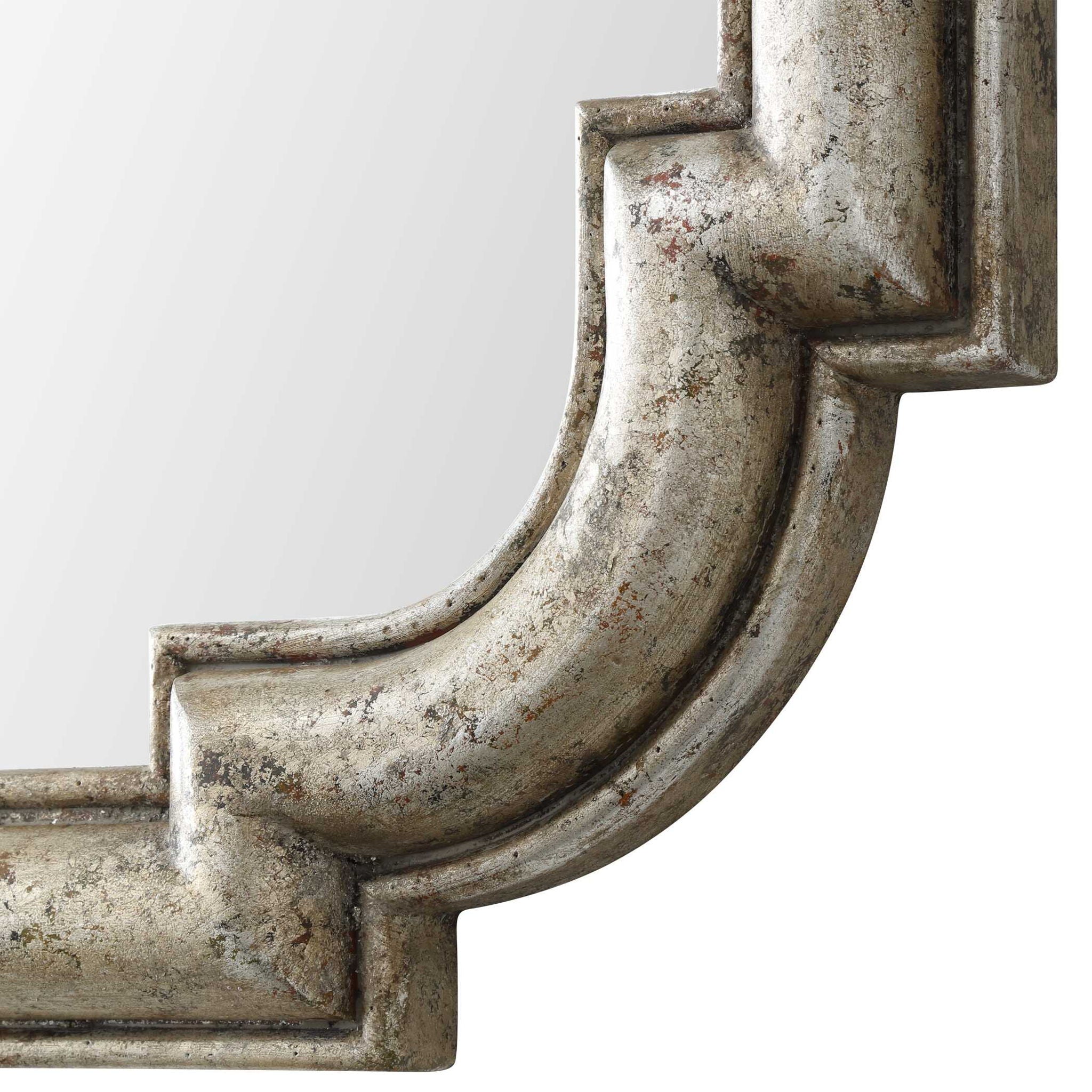 Calanna - Mirror - Antique Silver