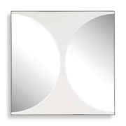New Moon - Mirrored Wall Decor - White