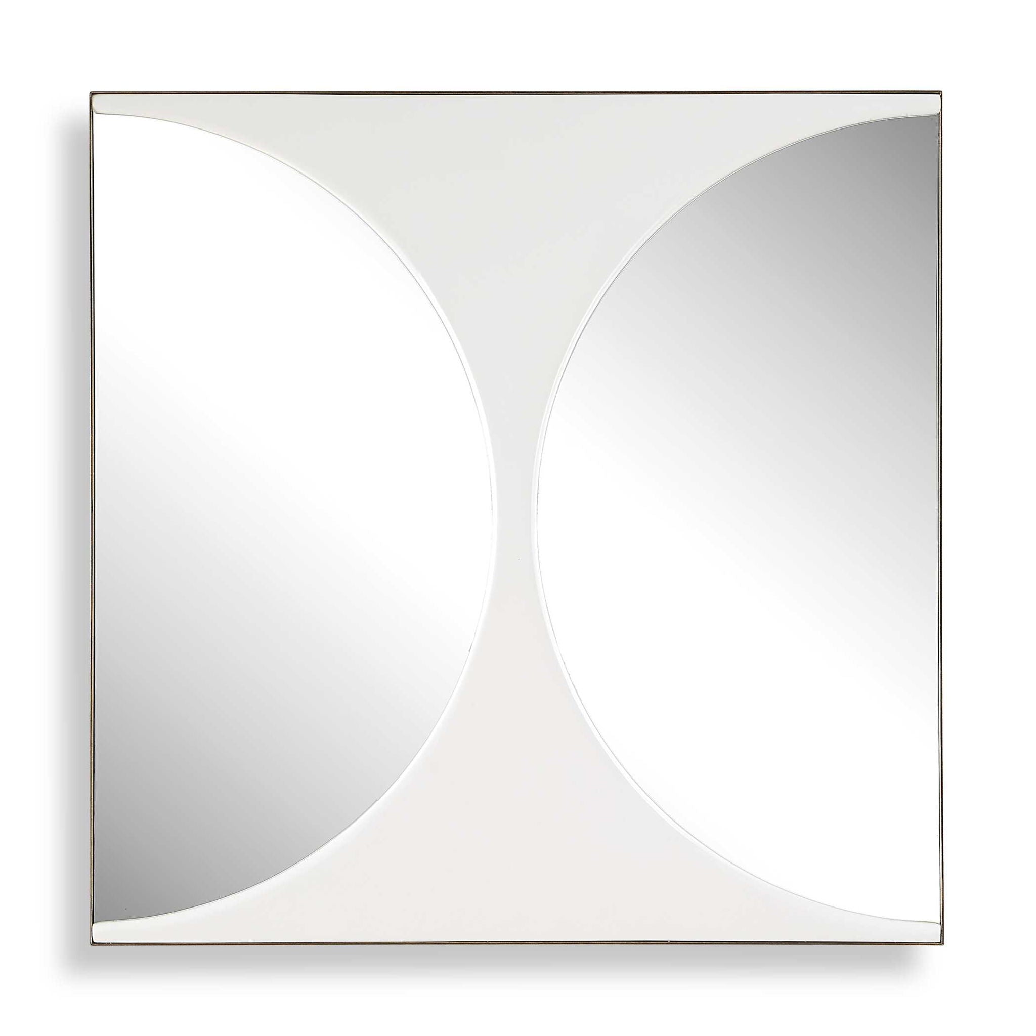 New Moon - Mirrored Wall Decor - White
