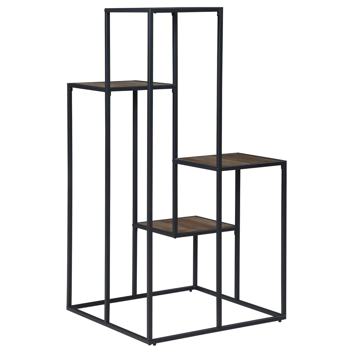 4 Tier Display Shelves - Black
