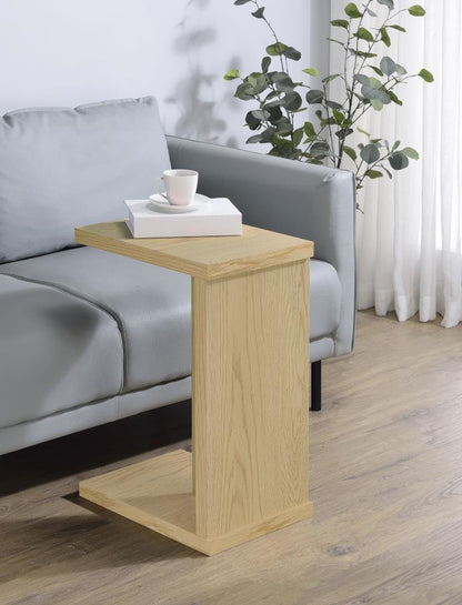 Clower - Engineered Wood C-Shaped Sofa Side Table