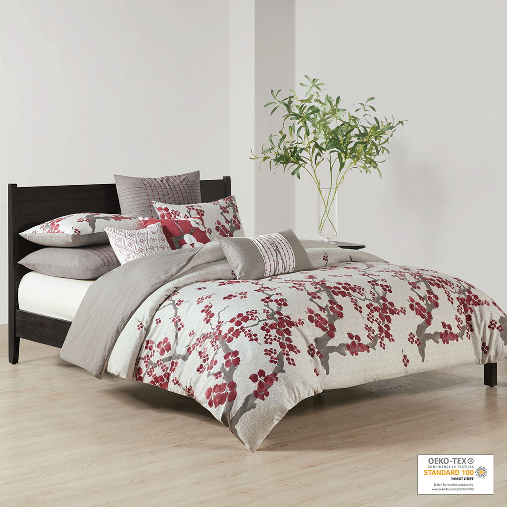 Cherry Blossom - Queen Duvet Cover Mini Set - Multi
