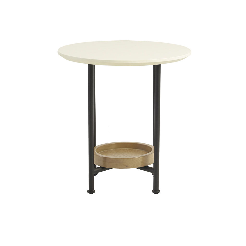 Beaumont - End Table - White / Natural