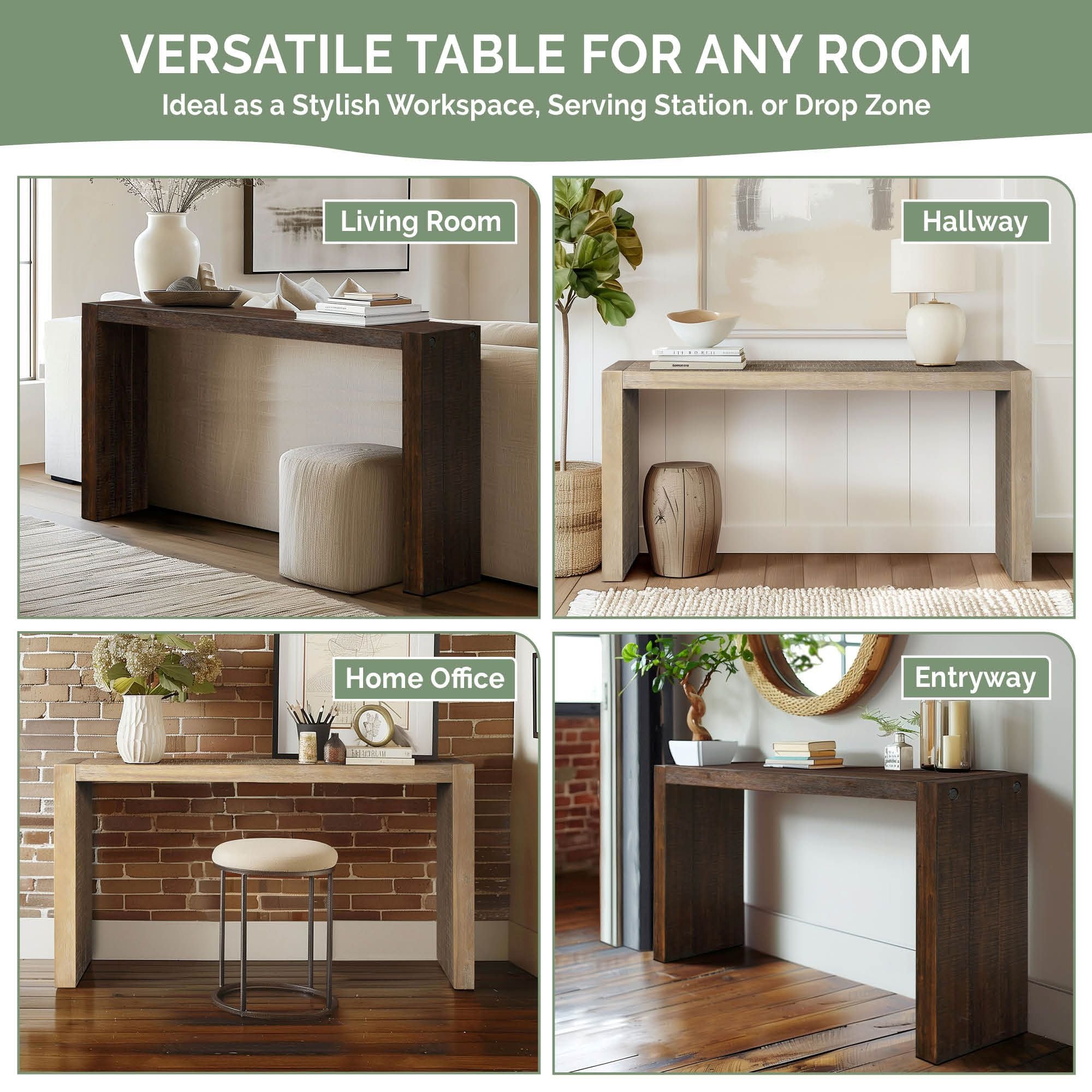 Monterey - Modern Console Table - Brown