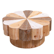 Flower Shaped Coffee Center Table For Living Room - Multicolor