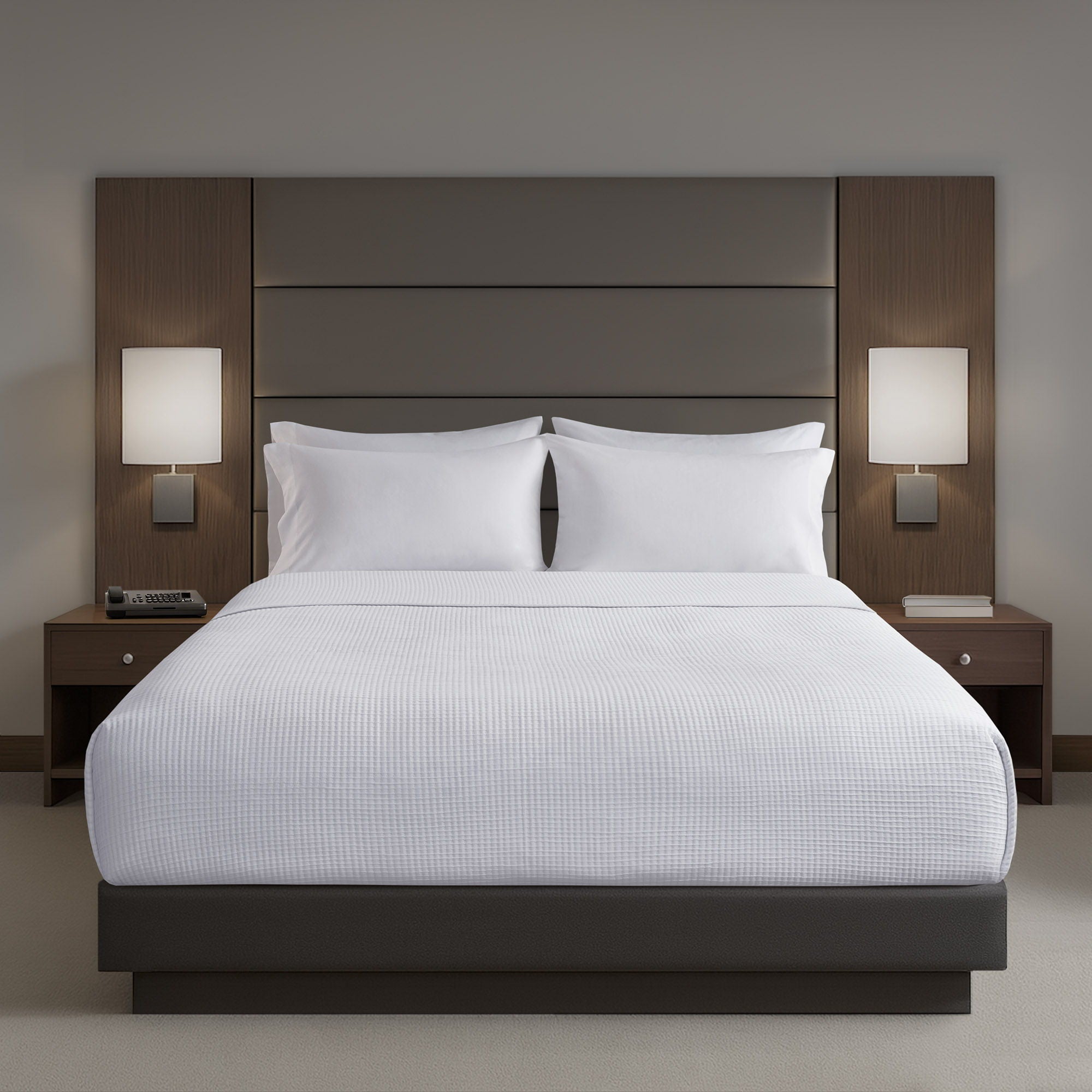 Matelasse - King Luxury Coverlet - White