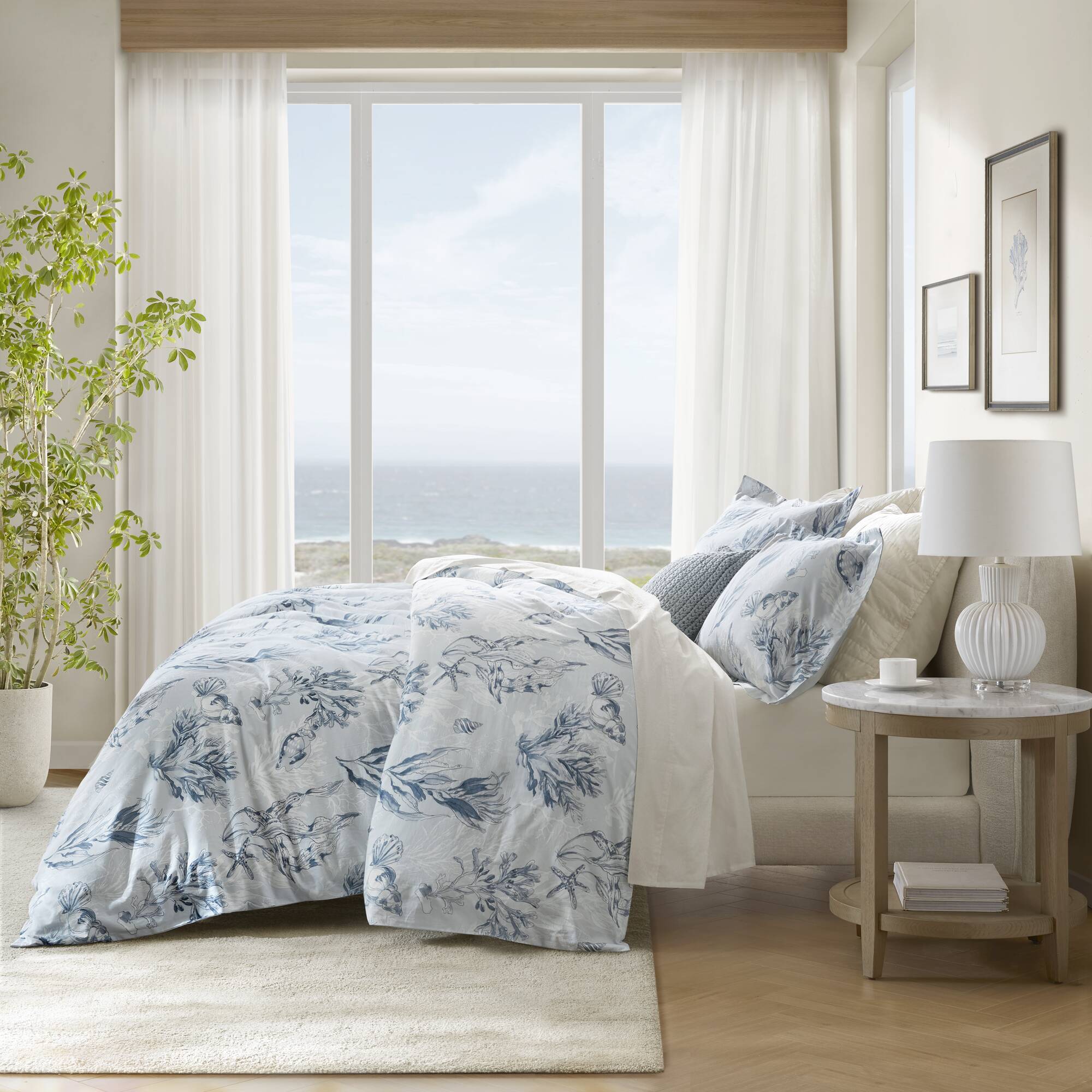 Fashion - King 100% Sateen Duvet Cover Set - Navy / Blue