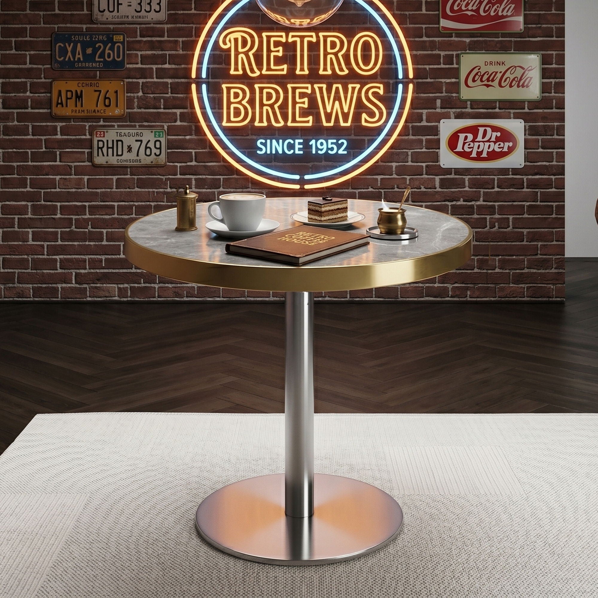 Elegant Modern Round Bistro Table