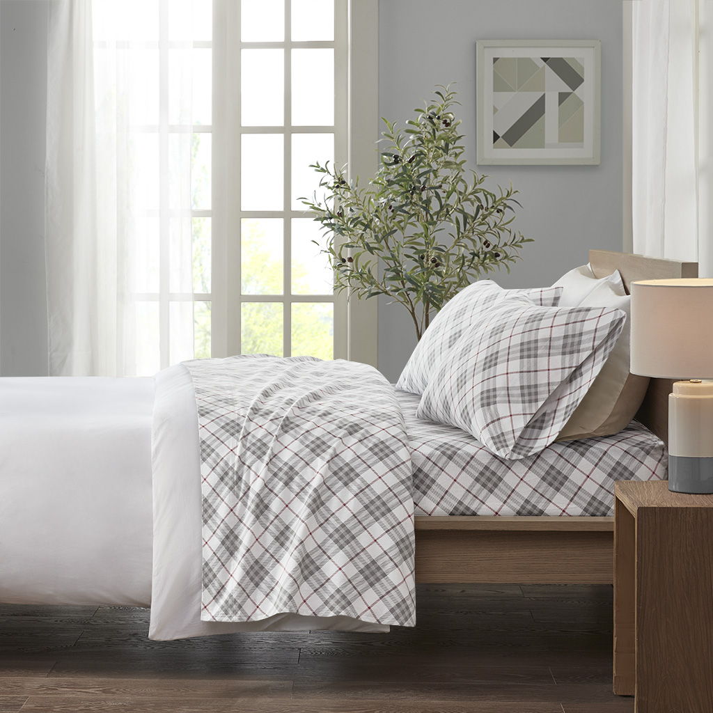 Cozy Flannel - Sheet Set - Red Plaid