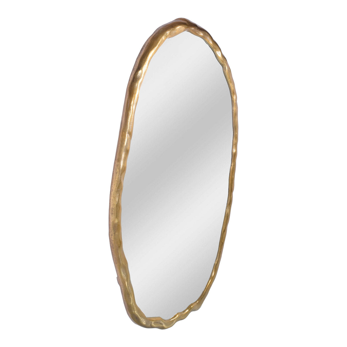 Foundry - Oval Mirror - Gold