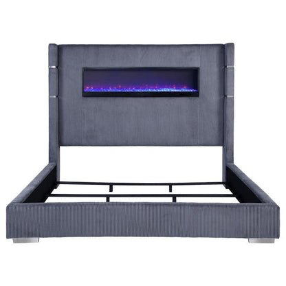 Tisdall - Upholstered Fireplace Bed