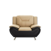 3 Piece Sofa Set, Upholstered Furniture For Living Room Apartment - Camel