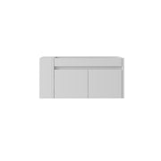 36" Floating Bathroom Vanity Cabinet, With Soft Close Double Doors, Wall Mounted, Cabinet Only - White