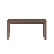 35" Espresso Solid Wood Dining Table