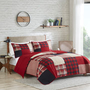 Sunset - Oversized Coverlet Mini Set - Red
