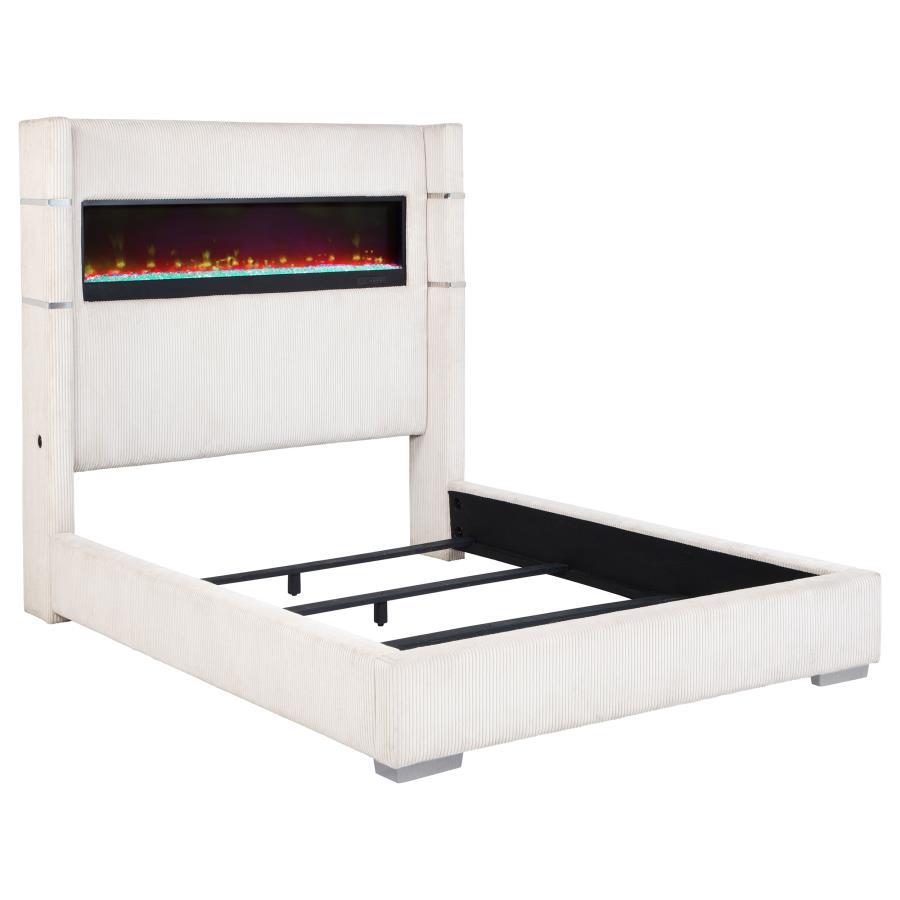 Tisdall - Upholstered Fireplace Bed