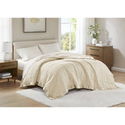 Windom - All Season Hypoallergenic Twin Blanket With 3M Scotchgard - Cream