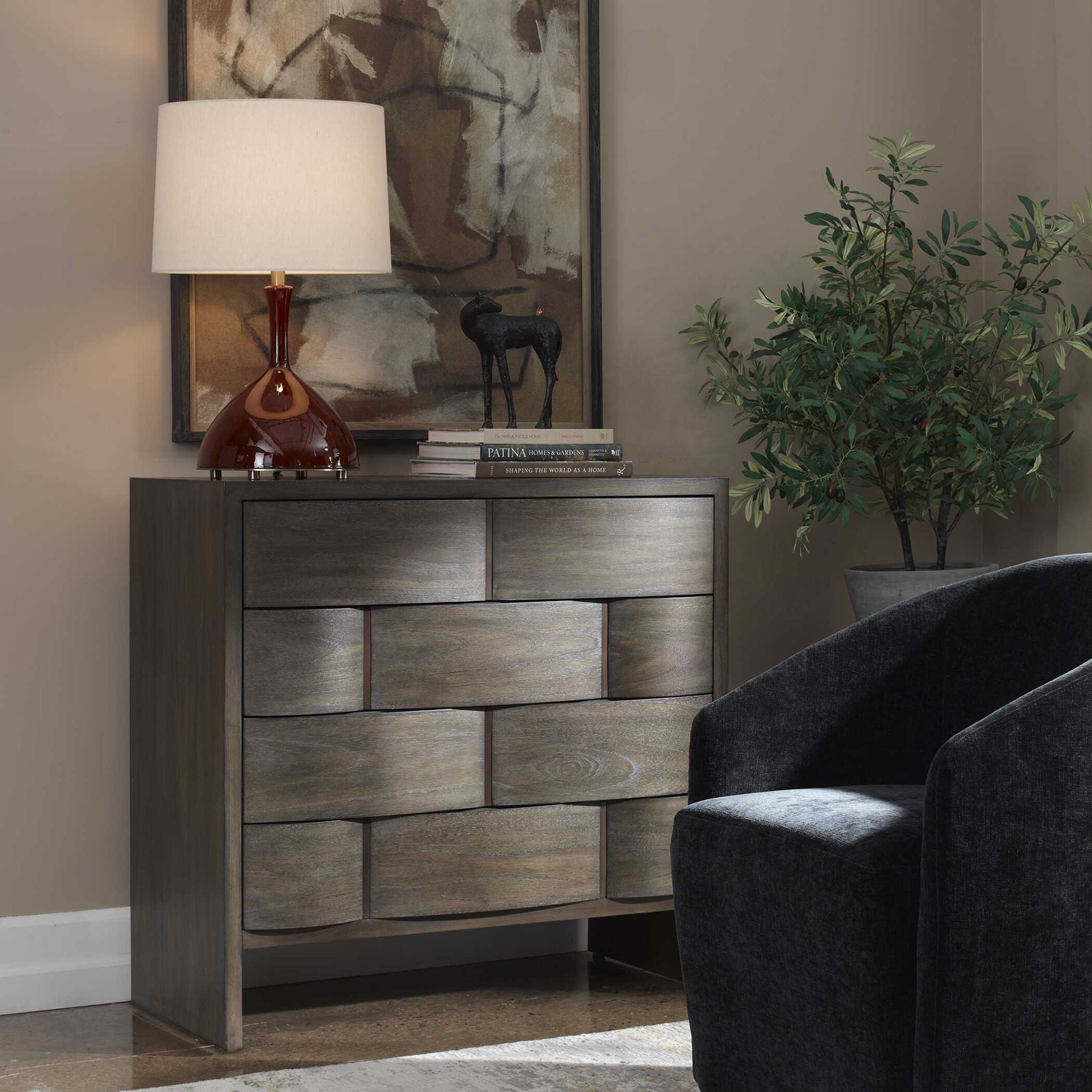Lydon - 4 Drawer Chest - Brown