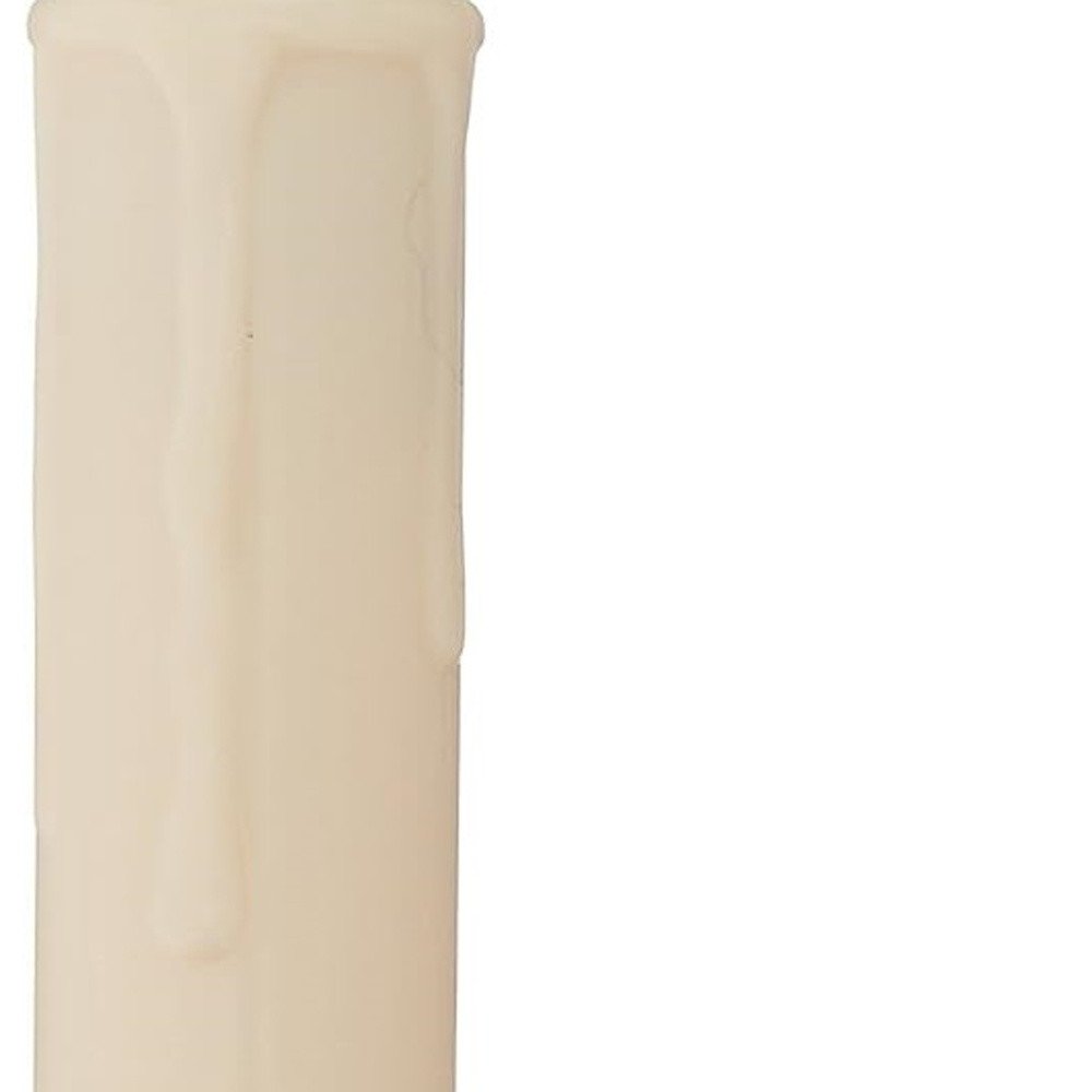 Set of Twelve Ivory Unscented Flameless Candle Taper Candles Taper