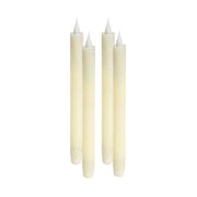 Set of Four Beige Flameless Taper Candle