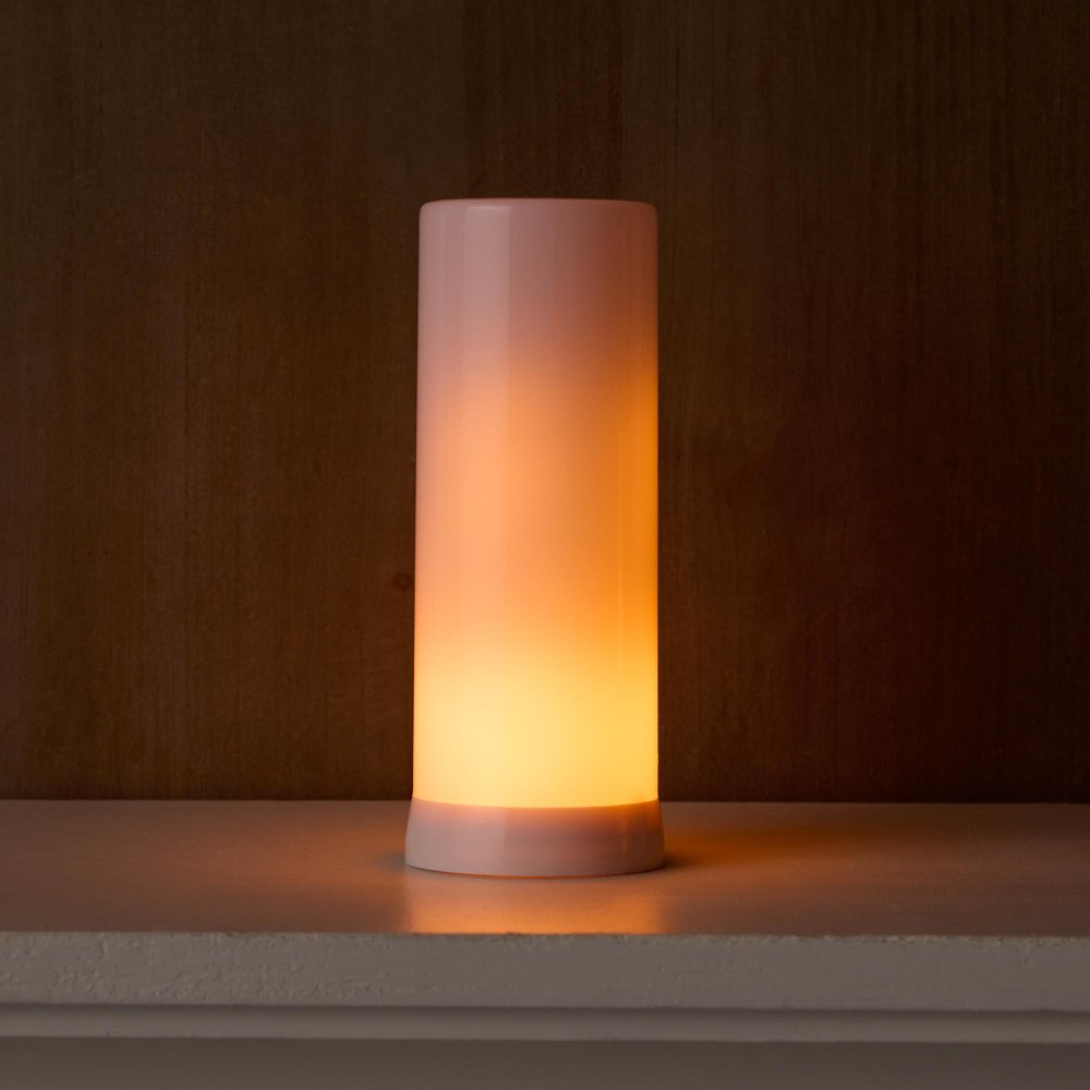 8" Orange Flameless Designer Candle