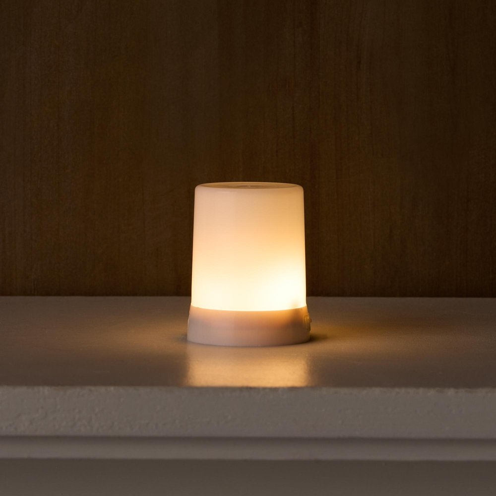 3" White Flameless Designer Candle