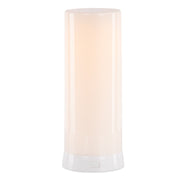 8" White Flameless Designer Candle