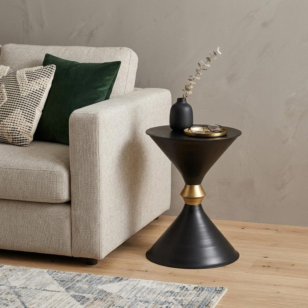 18" Black Iron End Table