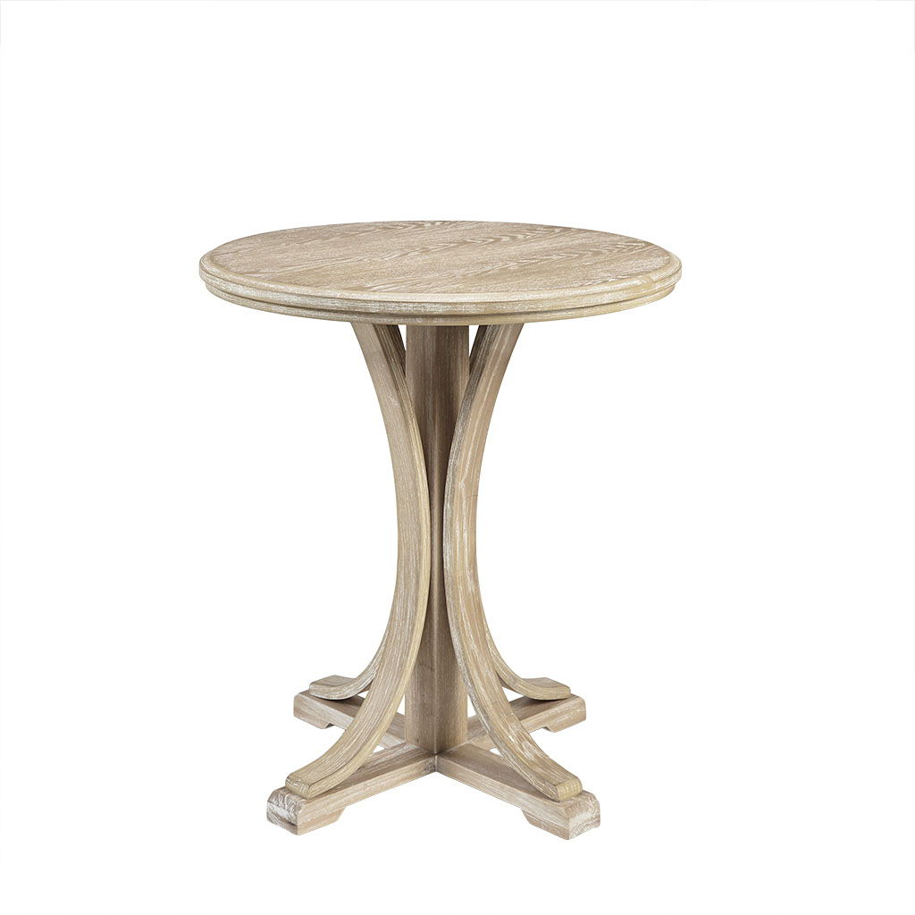 Fatima - Round Accent Table - Reclaimed Wheat