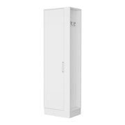 21" White Accent Cabinet With Six Shelves