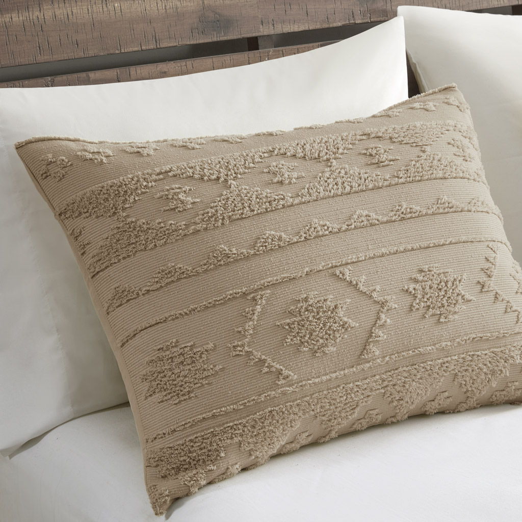 Breckenridge - Chenille Oversized Comforter Set - Beige