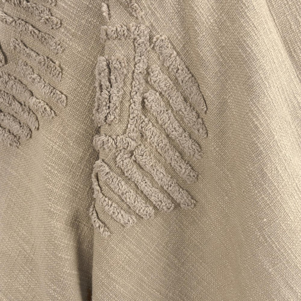 50" X 60" Brown Cotton Woven Ikat Throw Blanket with Tassels