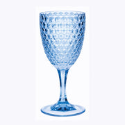 Set of Four Pink Diamond Acrylic Stemmed All Purpose Wine Glass