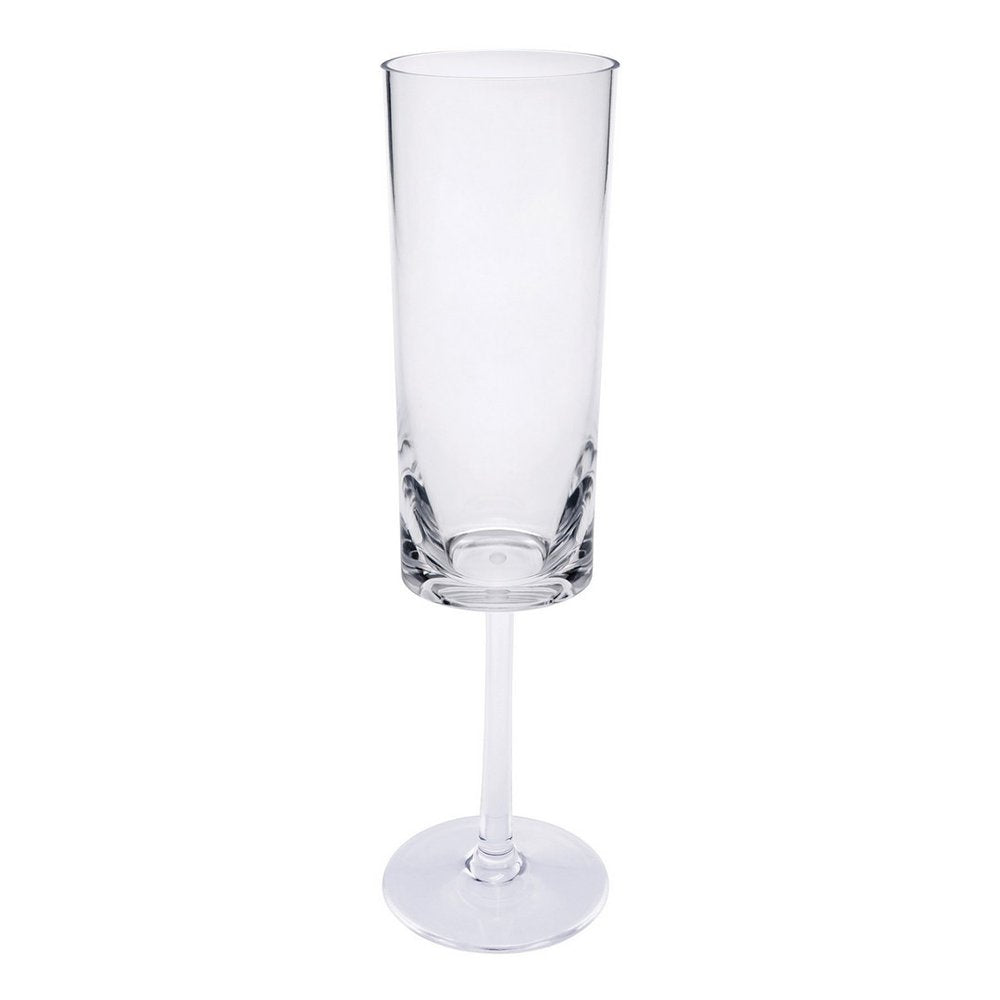 Set of Four Rainbow Acrylic Round Bowl Stemmed Flute