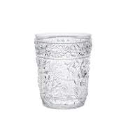 Set of Four Clear Paisley Acrylic Stemless Whiskey Glass