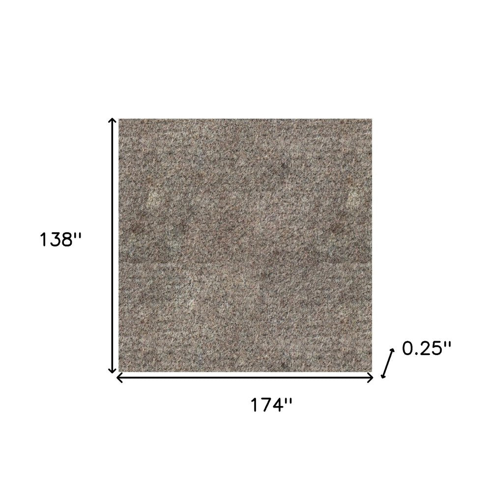 12' x 15' Gray Non Slip Rug Pad