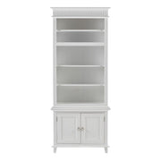 87" Antiqued White Solid Wood Seven Door Pantry Or Storage Closet