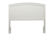 White Solid Wood King Bed Frame