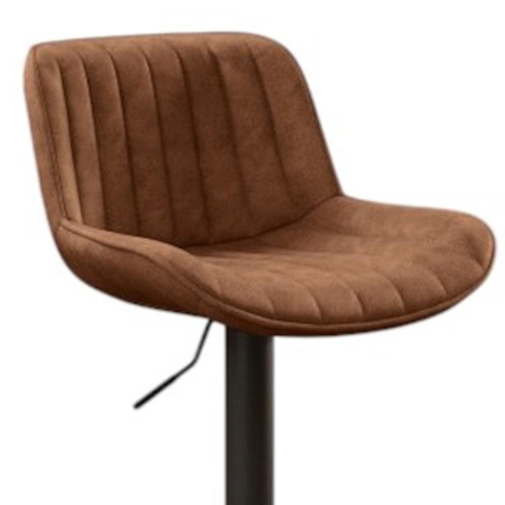 Set of Two 29" Green and Gold Velvet and Metal Low Back Bar Height Swivel Bar Chairs