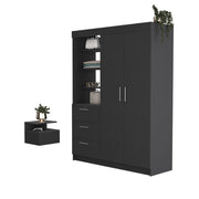 Two Piece Black Bedroom Set