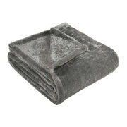 14" X 15" Silver Fleece Plain Weave Plush Throw Blanket