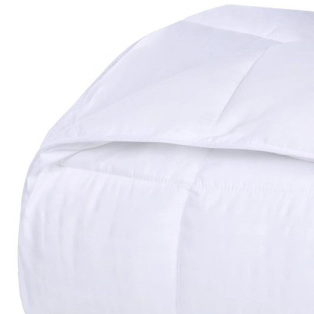 King White Cotton Striped Blanket