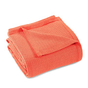 King Coral Cotton Waffle Weave Blanket