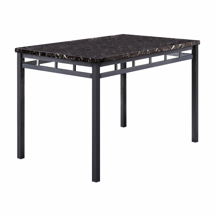 5-Piece Pack Dinette Set, Faux Marble Top