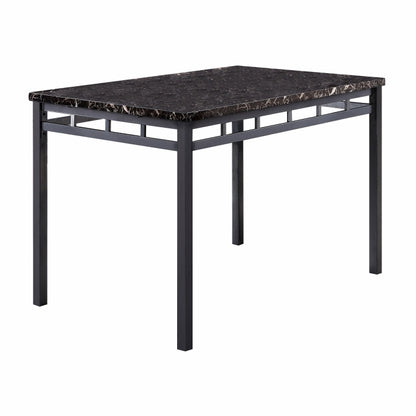 5-Piece Pack Dinette Set, Faux Marble Top