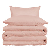Blush Queen Cotton Blend Washable Duvet Cover Set