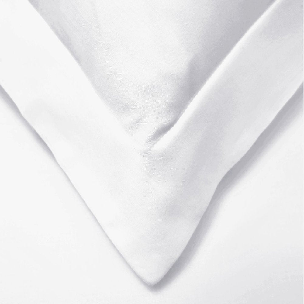 White Queen Cotton Blend Washable Duvet Cover Set