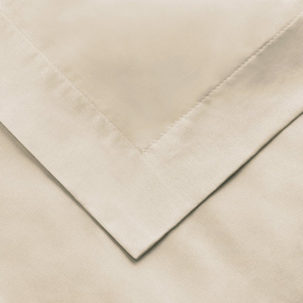 Ivory Queen Cotton Blend Washable Duvet Cover Set