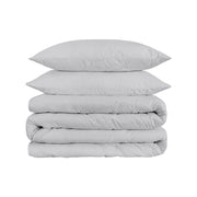 Platinum Queen Cotton Blend Washable Duvet Cover Set