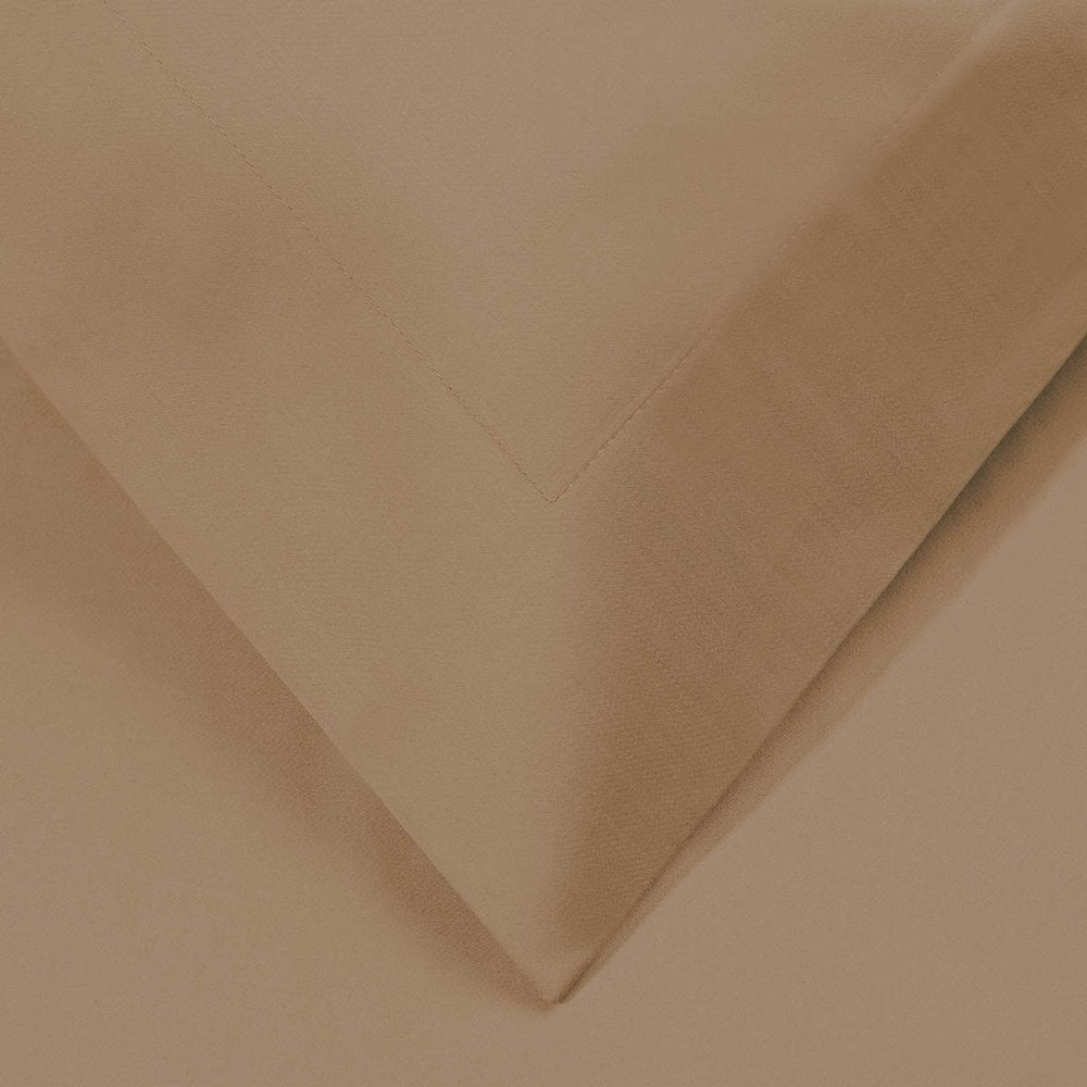Taupe Queen Cotton Blend Washable Duvet Cover Set